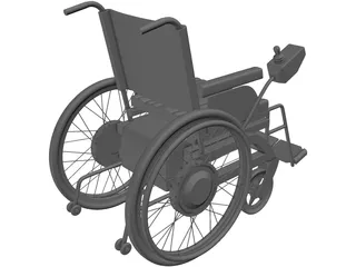 Wheelchair Electro 3D Model preview