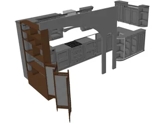 Kitchen 3D Model preview