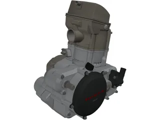Honda CRF250X Engine 3D Model preview