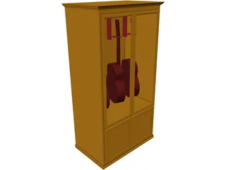 Guitar Cabinet 3D Model preview