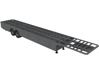 Truck Semitrailer 3D Model preview