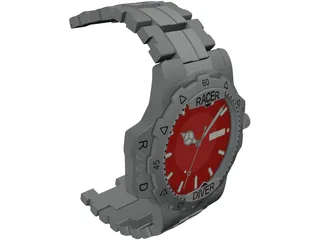 Sport Watch 3D Model preview
