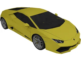 Lamborghini Huracan LP610-4 (2015) 3D Model preview