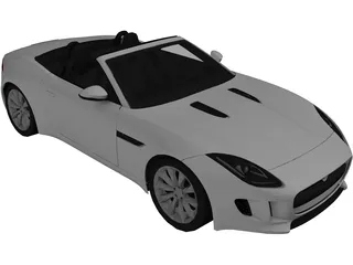 Jaguar F-Type V6 (2014) 3D Model preview