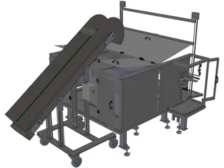 Vibratory Bowl Feeders 3D Model preview