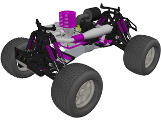 HPI RC Monster Truck Car 3D Model preview