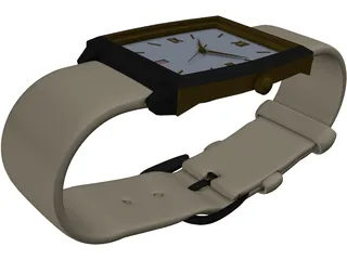 Wrist Watch 3D Model preview