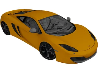 McLaren MP4-12C (2012) 3D Model preview