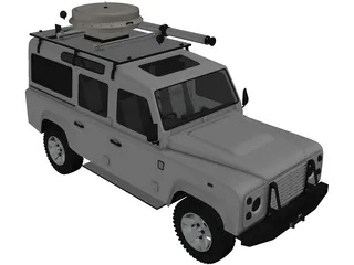Land Rover Custom 3D Model preview