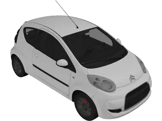 Citroen C1 3-doors 3D Model preview