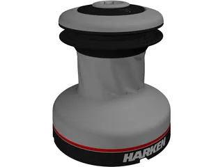 Winch Harken 20STA 3D Model preview