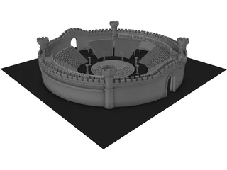 Arena Medieval 3D Model preview
