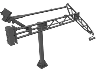 Marine Loading Arm 3D Model preview