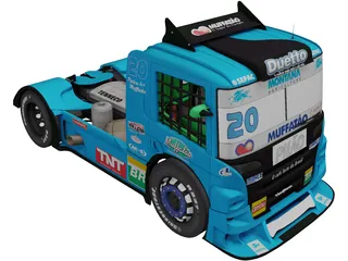 Scania G470 Muffatao Racing 3D Model preview