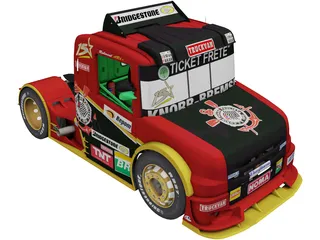 Scania G470 Ticket Car Corinthians Motorsport 3D Model preview