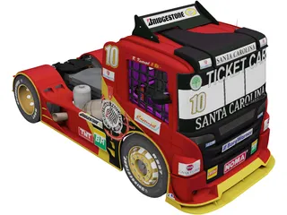 Scania G470 Ticket Car Corinthians Motorsport 3D Model preview