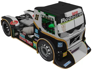 Volvo FH DB Motorsport 3D Model preview