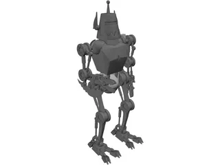 Grass Cutting Robot 3D Model preview