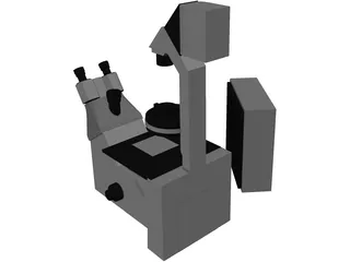 Leica Fluorescence Microscope 3D Model preview