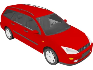 Ford Focus Wagon (1998) 3D Model preview