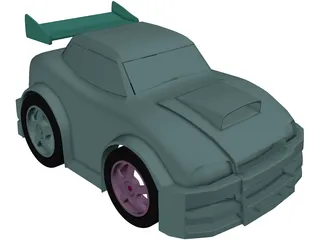 Cartoon Car 3D Model preview