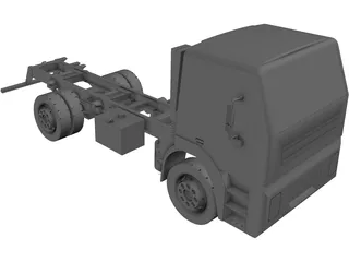 Iveco Light Truck Chassis 3D Model preview
