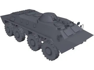 BTR-70 3D Model preview