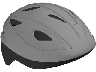 Bike Helmet 3D Model preview