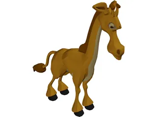 Giraffe 3D Model preview