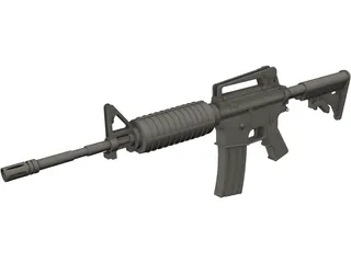 M16 Rifle 3D Model preview