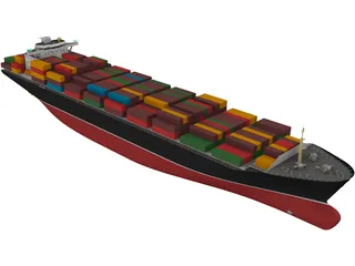 Container Ship 3D Model preview