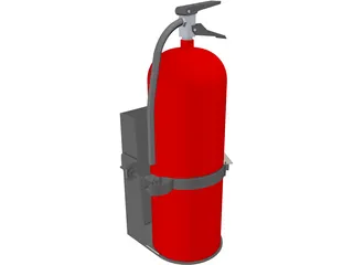 Fire Extinguisher 20lb 3D Model preview
