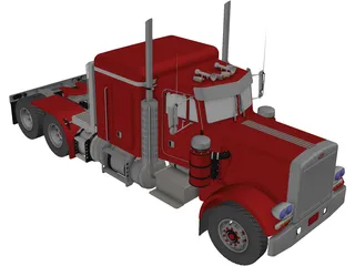 Peterbilt 353 Western Live 3D Model preview