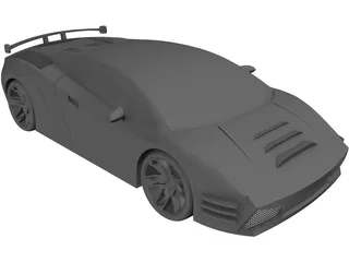 Lamborghini Gallardo Concept 3D Model preview