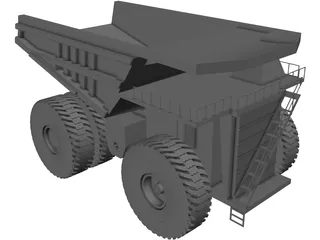 Caterpillar 797B Mining Haul Truck 3D Model preview
