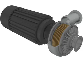 Tesla Motor 3D Model preview