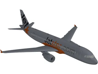 Airbus A320 3D Model preview