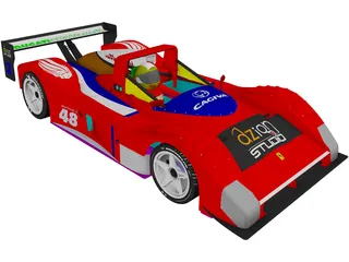 Ferrari 748 Le Mans 3D Model preview