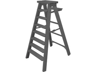 Step Ladder 3D Model preview
