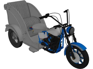 Santa Trike 3D Model preview