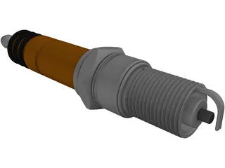 Bosch Spark Plug 3D Model preview