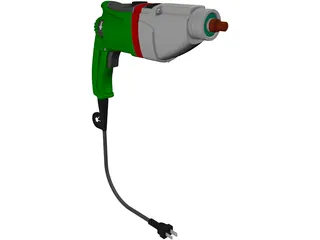 Power Drill Metabo SBE 1010 Plus 3D Model preview