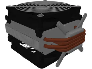 CPU Heatsink 3D Model preview
