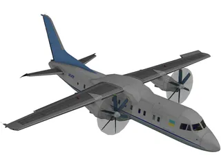 Antonov An-140 3D Model preview