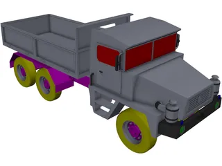Dumper Truck 3D Model preview
