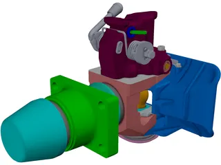 Rockinger ROE500A Automatic Towing Hitch 3D Model preview