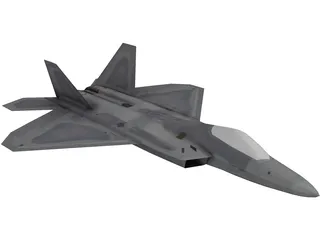 F/A-22 Raptor 3D Model preview
