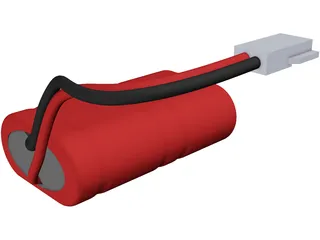 Micro-T NiMH Battery 3D Model preview
