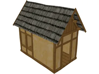 Medieval Building 3D Model preview