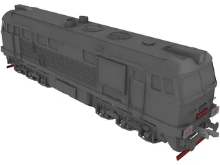 M62 Locomotive 3D Model preview